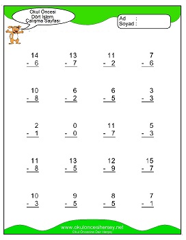 İşlemler yaprak test